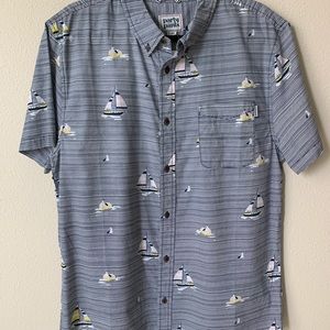 Party Pants Short-sleeved Shirt w/ Sailboats